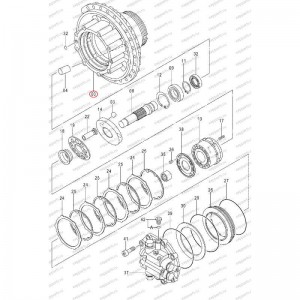 Корпус Гидромотора Хода Hitachi 0004501