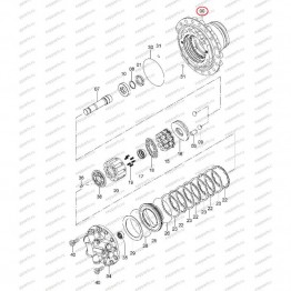 Корпус Гидромотора Хода Hitachi 1025878