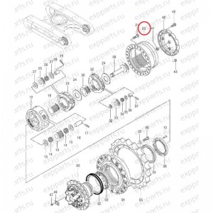 Корпус Редуктора Хода Hitachi 1027158