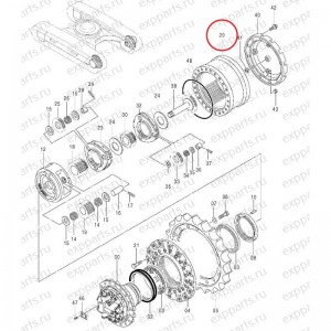 Корпус Редуктора Хода Hitachi 1030343