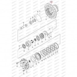 Корпус Гидромотора Хода Hitachi 1031123