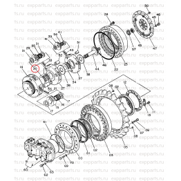 Шестерня Солнечная 2024380 Hitachi EX400