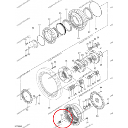 Вал (Редуктора Хода) Hitachi 2044685