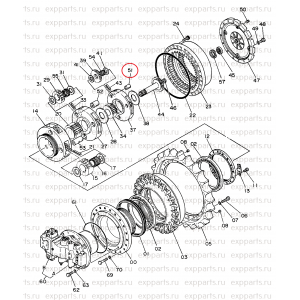 Палец Пружинный 3042696 Hitachi EX400