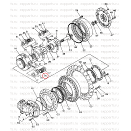 Подшипник Игольчатый 4222930 Hitachi EX400