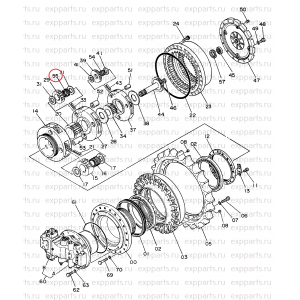 Подшипник Игольчатый 4228365 Hitachi EX400