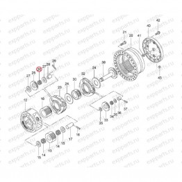 Подшипник Игольчатый 2Ст (Редуктора Хода) Hitachi 4438592