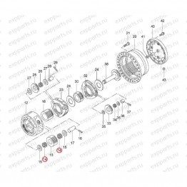 Подшипник Игольчатый 3Ст (Редуктора Хода) Hitachi 4438593