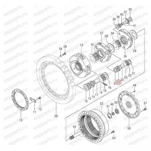 Подшипник Игольчатый 2Ст (Редуктора Хода) Hitachi 4452483