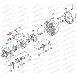 Подшипник Игольчатый 2Ст (Редуктора Хода) Hitachi 4455099