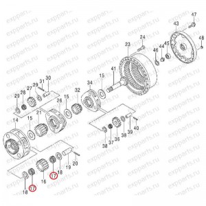 Подшипник Игольчатый 3Ст (Редуктора Хода) Hitachi 4628768