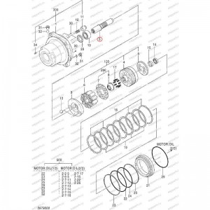 Вал Гидромотора Хода Hitachi 0809501