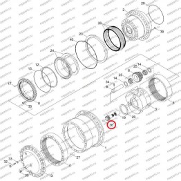 Шар Редуктора Хода Xkah-00033 Hyundai R250-7