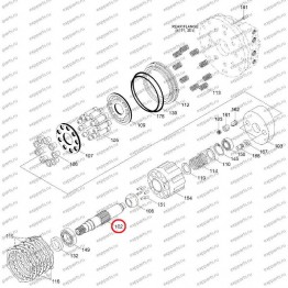 Вал Гидромотора Хода Xkah-00410 Hyundai R250-7