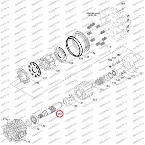 Вал Гидромотора Хода Xkah-00410 Hyundai R250-7