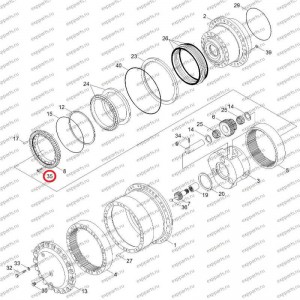 Болт Xkah-00428 Hyundai R250-7