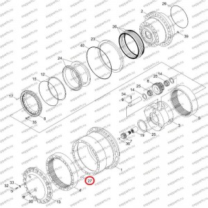 Палец Xkah-00431 Hyundai R250-7