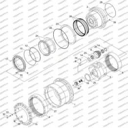 Подшипник Редуктора Хода Xkah-00434 Hyundai R250-7