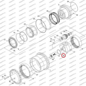 Кольцо Упорное Xkah-00436 Hyundai R250-7