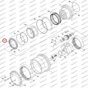 Палец Xkah-00437 Hyundai R250-7