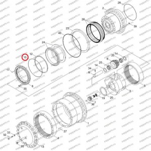 Кольцо Уплотнительное Xkah-00439 Hyundai R250-7