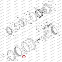 Шестерня Коронная Xkah-00904 Hyundai R250-7