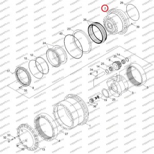 Корпус Редуктора Хода Xkah-00905 Hyundai R250-7