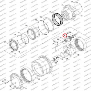 Шестерня Планетарная Xkah-00910 Hyundai R250-7