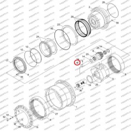 Палец Xkah-00911 Hyundai R250-7