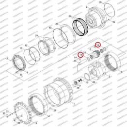 Шайба Упорная Xkah-00912 Hyundai R250-7