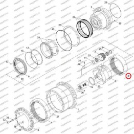 Шестерня Коронная Xkah-00914 Hyundai R250-7