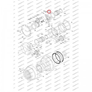 Кольцо Упорное Редуктора Хода Xkaq-00208 Hyundai R210-7