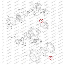 Подшипник Редуктора Хода Xkaq-00218 Hyundai R210-7