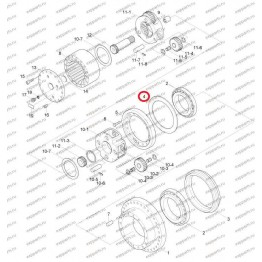 Кольцо Редуктора Хода Xkaq-00220 Hyundai R210-7