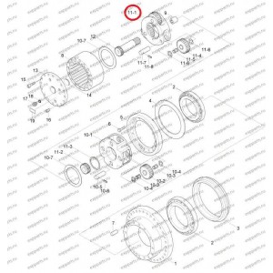 Блок Сателлитов (Водило) (1-Ая Ступень) Xkaq-00234 Hyundai R210-7