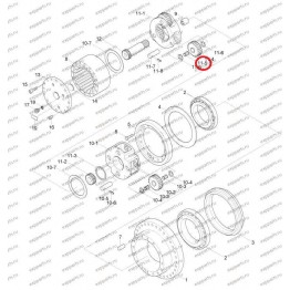 Подшипник Игольчатый (1-Ая Ступень) Xkaq-00238 Hyundai R210-7