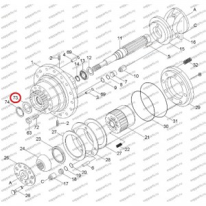 Сальник Гидромотора Хода Xkay-00274 Hyundai R305-7,R320-7