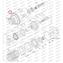 Корпус Гидромотора Хода Xkay-00442 Hyundai R210-7