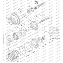 Вал Гидромотора Хода Xkay-00448 Hyundai R210-7