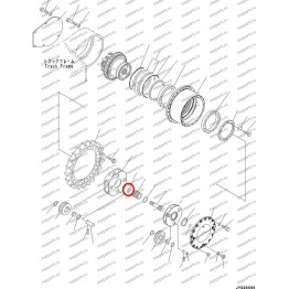 Шайба Упорная 207-27-52270 Komatsu Pc400-7