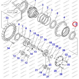 Подшипник Редуктора Хода 207-27-71330 Komatsu Pc300-7