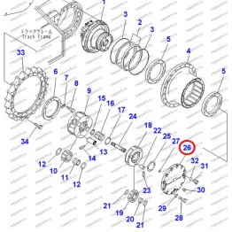 Крышка Редуктора Хода 207-27-71340 Komatsu Pc300-7, Pc300-8