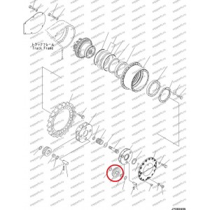 Сателлит, Шестерня Планетарная 208-27-71120 Komatsu Pc400-7