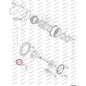 Сателлит, Шестерня Планетарная 208-27-71140 Komatsu Pc400-7