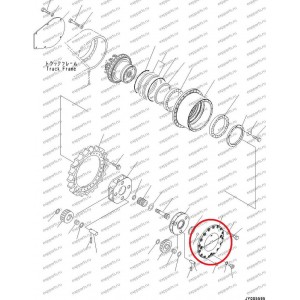 Крышка Редуктора Хода 208-27-71181 Komatsu Pc400-7