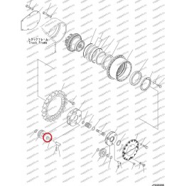 Подшипник Сателита 208-27-71230 Komatsu Pc400-7