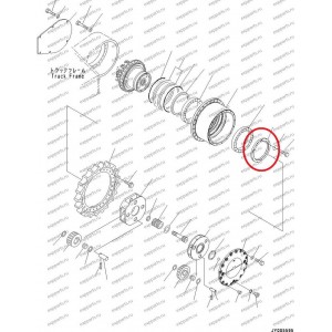 Гайка Бортового Редуктора 208-27-71260 Komatsu Pc400-7