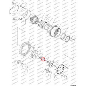 Шайба Упорная 208-27-71290 Komatsu Pc400-7