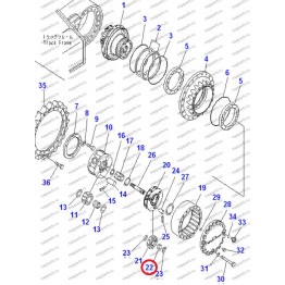 Подшипник 20Y-27-21260 Komatsu Pc200, Pc300, Pc400