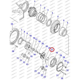 Шайба Упорная 20Y-27-21310 Komatsu Pc200